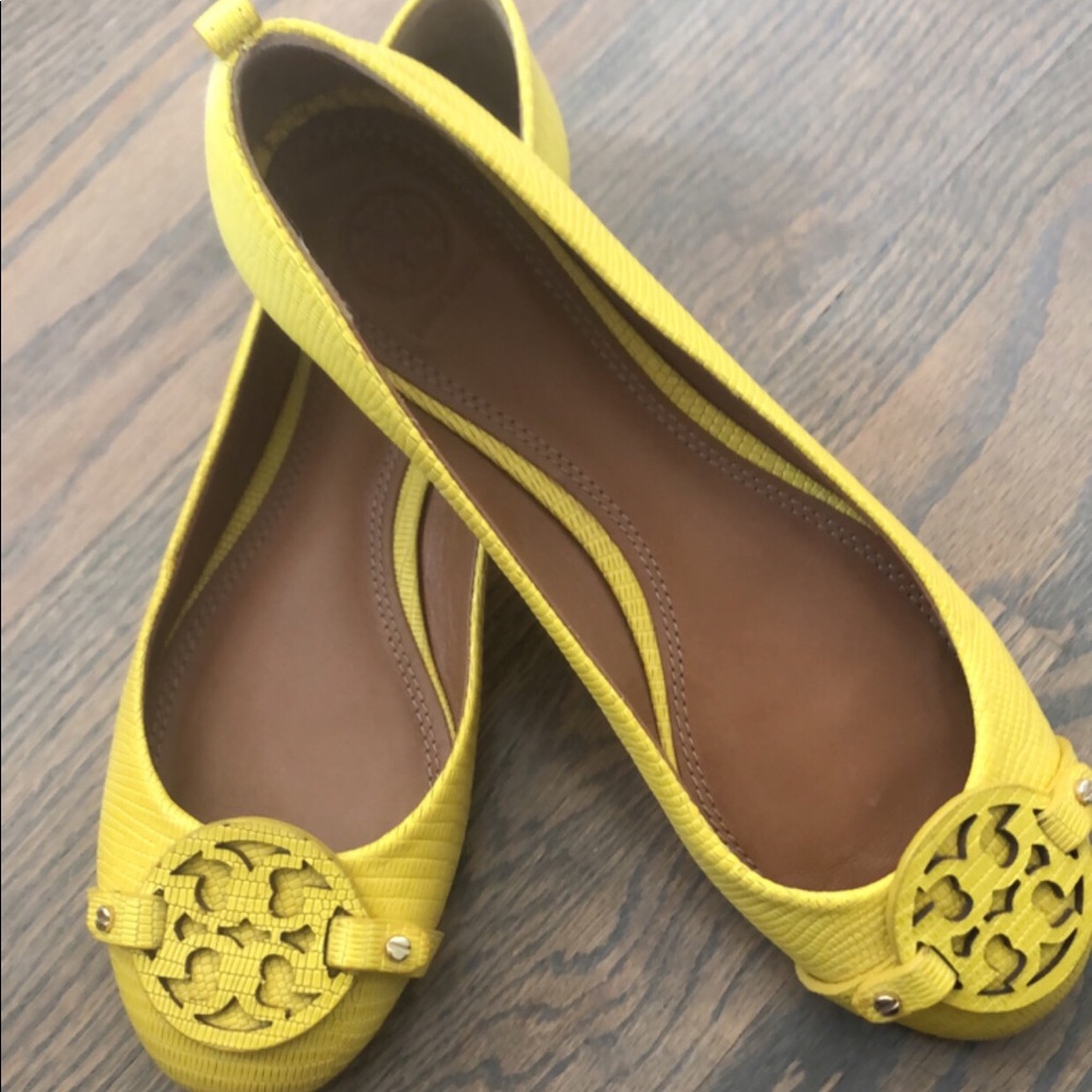 Tory Burch Yellow Flats
